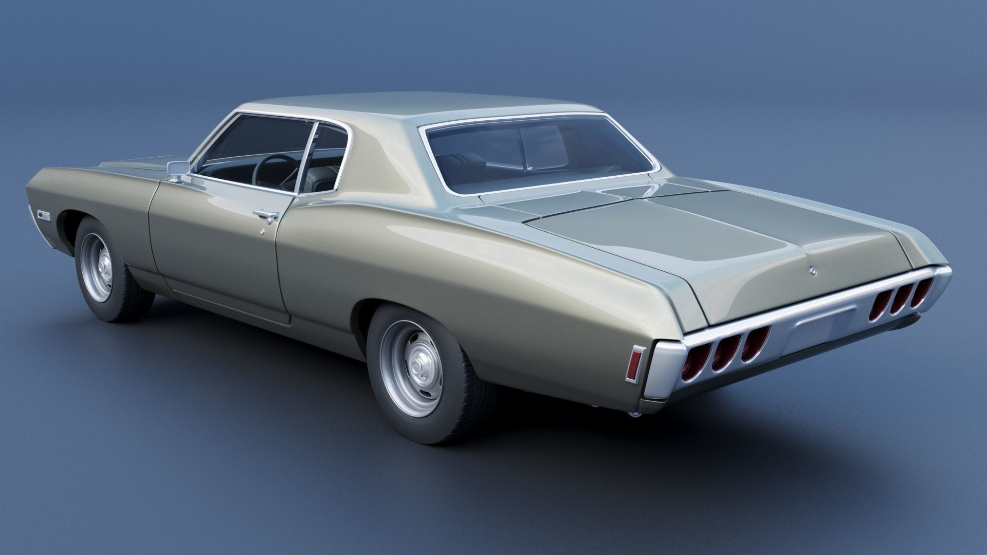 Chevrolet Caprice 1968 3D print model_3
