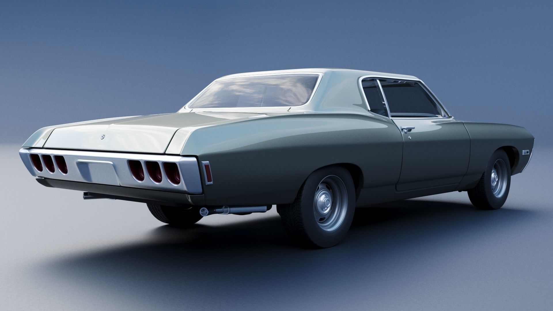 Chevrolet Caprice 1968 3D print model_4