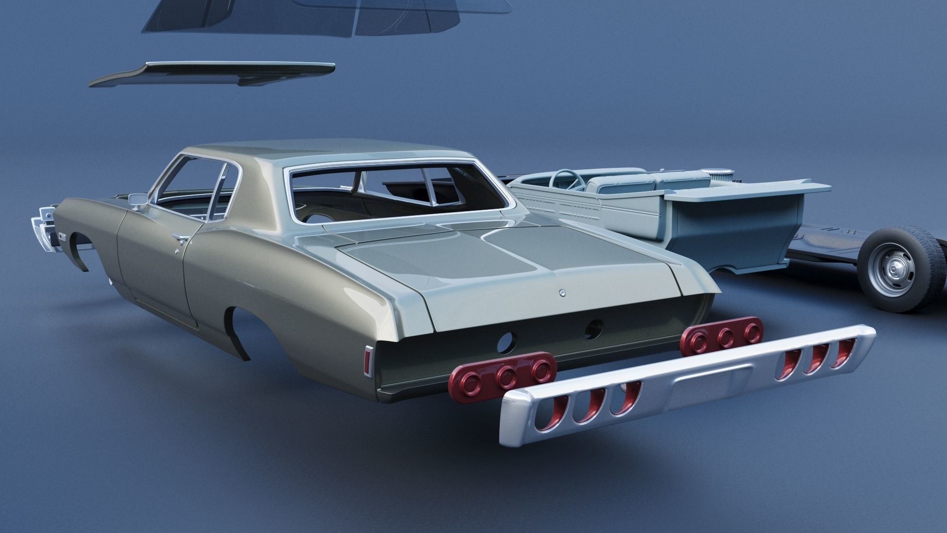 Chevrolet Caprice 1968 3D print model_18
