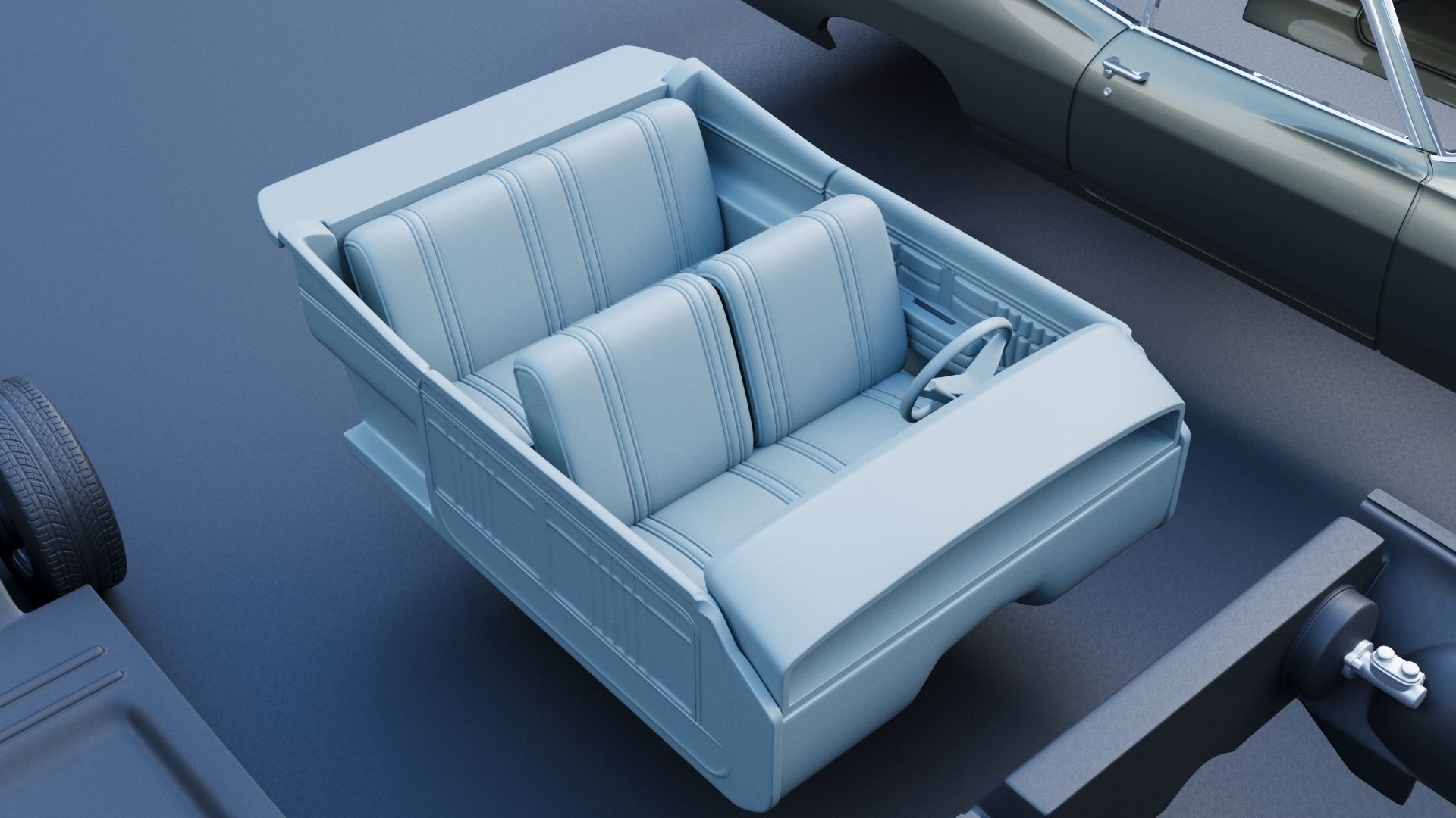 Chevrolet Caprice 1968 3D print model_20