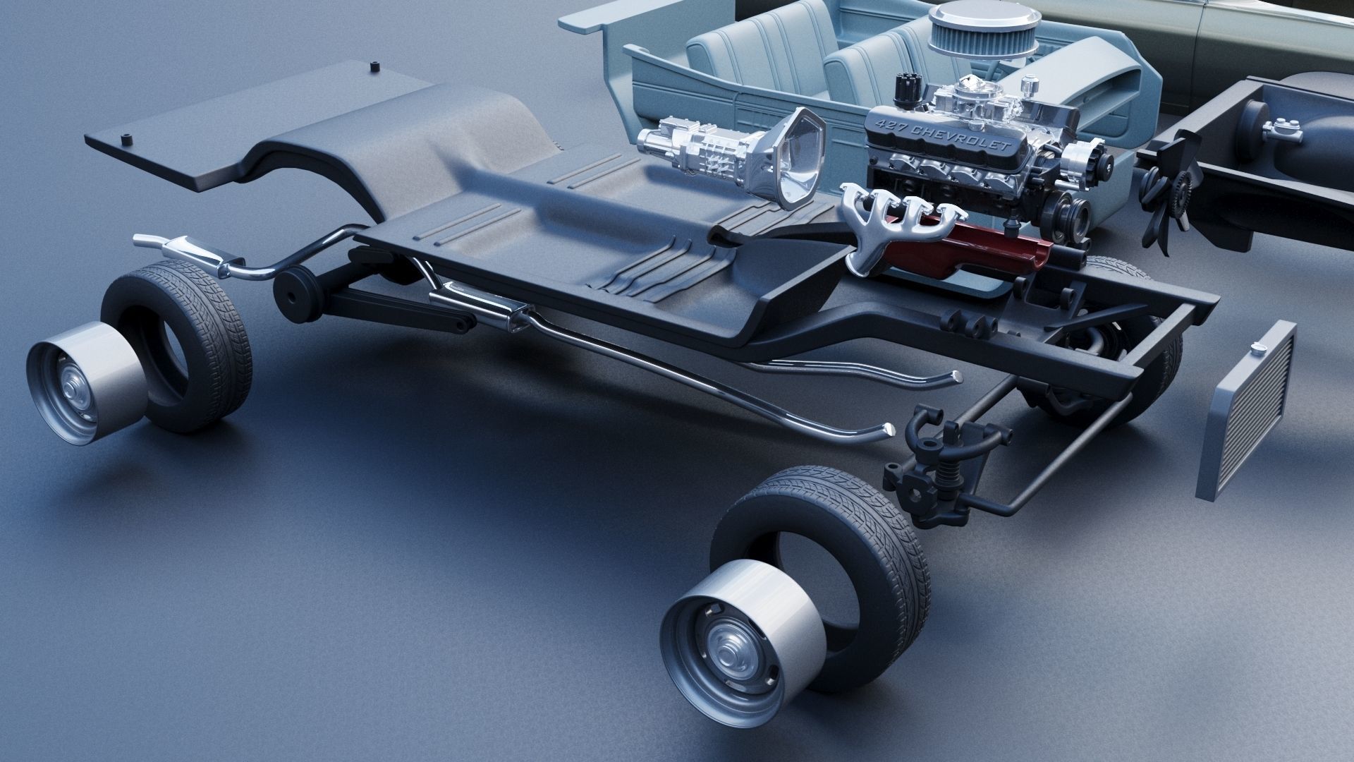 Chevrolet Caprice 1968 3D print model_23