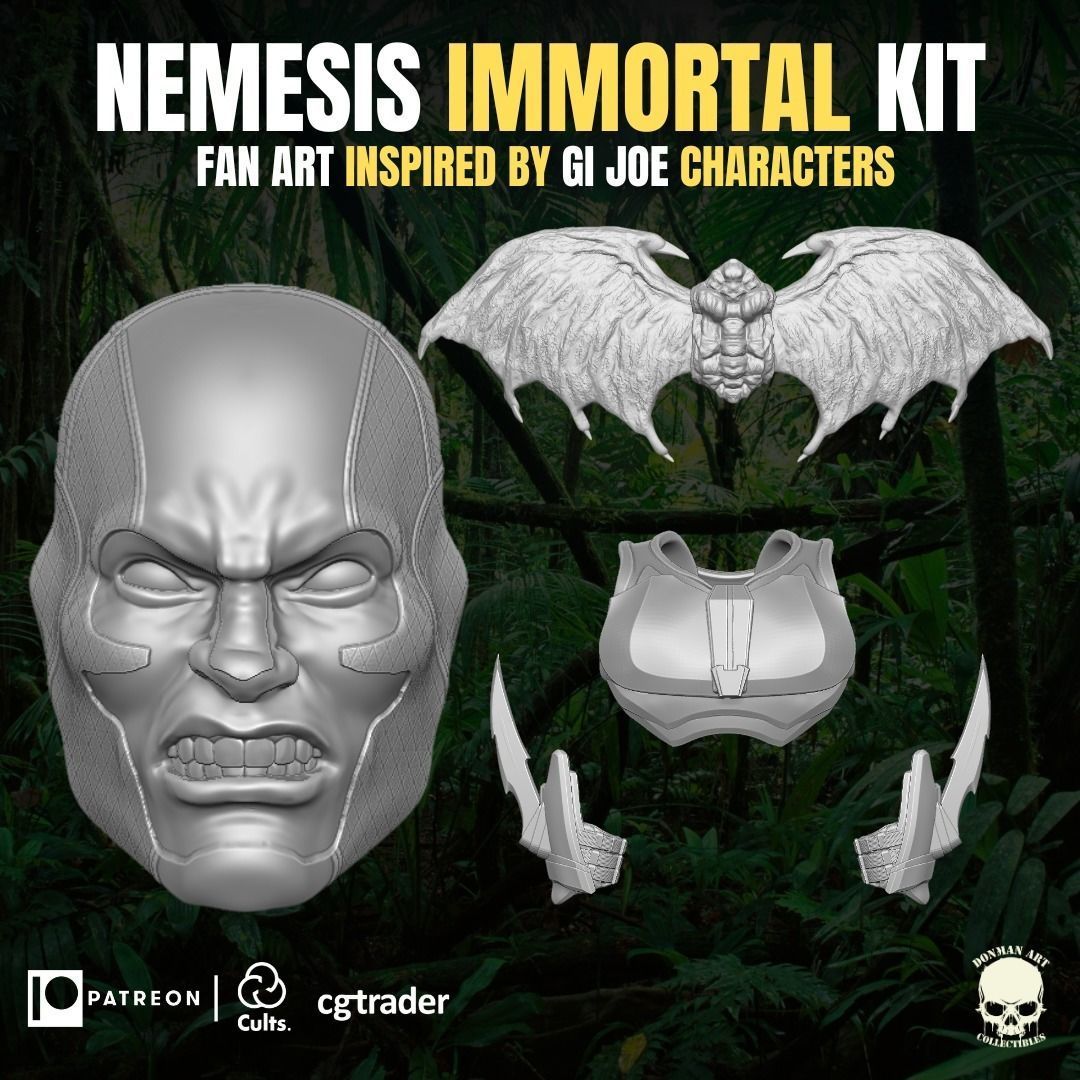 Nemesis Inmortal fan Art Kit 3D printable files  3D print model_15