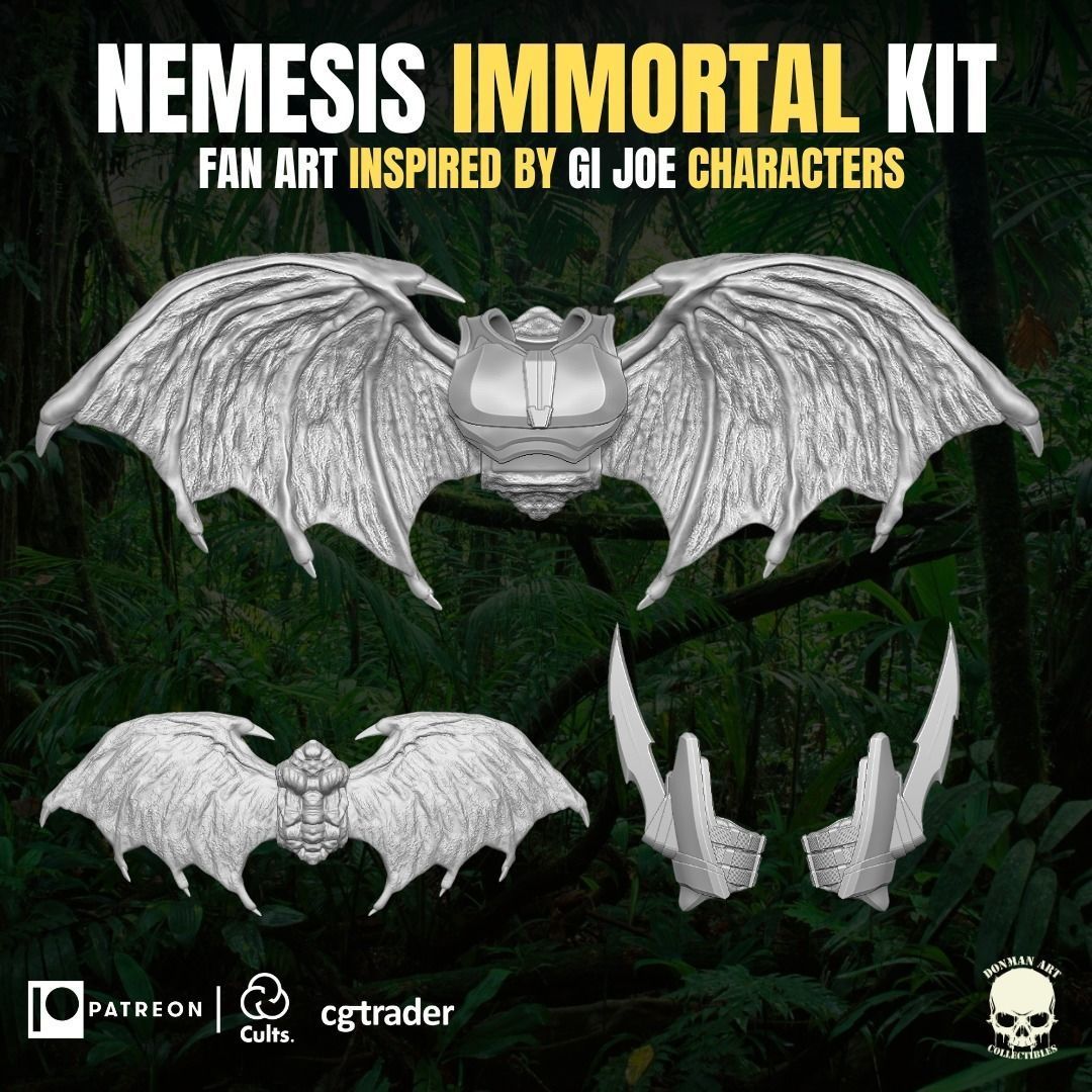 Nemesis Inmortal fan Art Kit 3D printable files  3D print model_4
