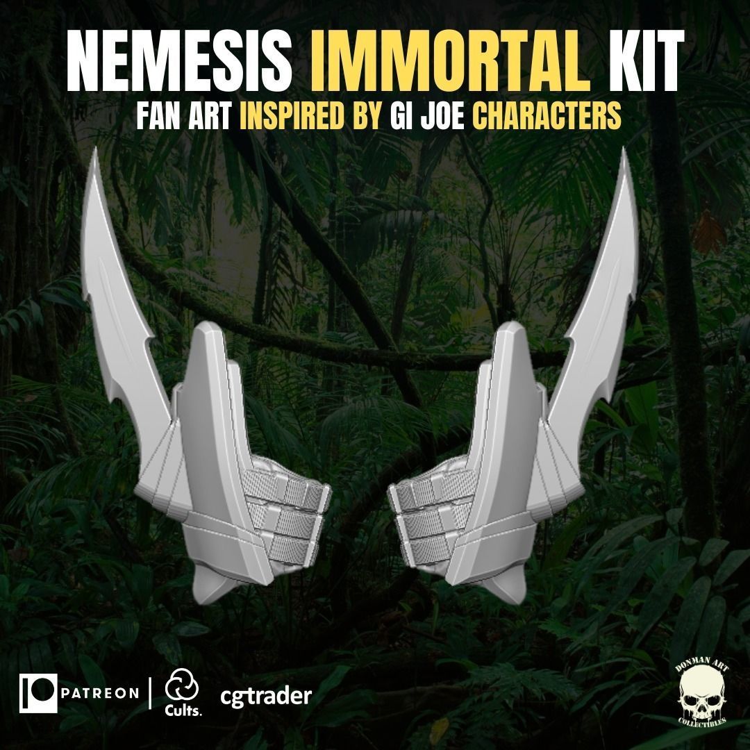 Nemesis Inmortal fan Art Kit 3D printable files  3D print model_11