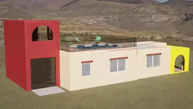 Modern House 2 Free 3D model