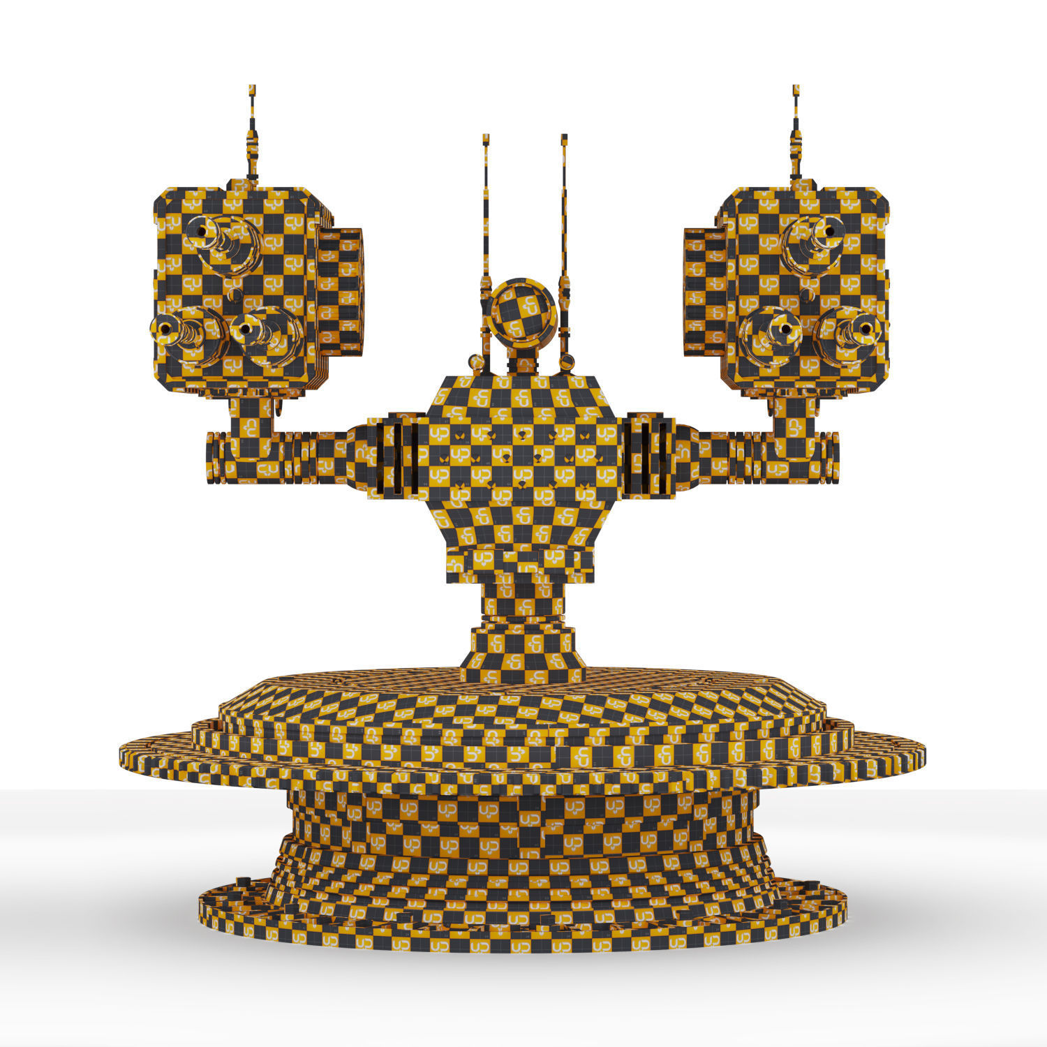 Harpag Defence Robot Low-poly 3D model_16