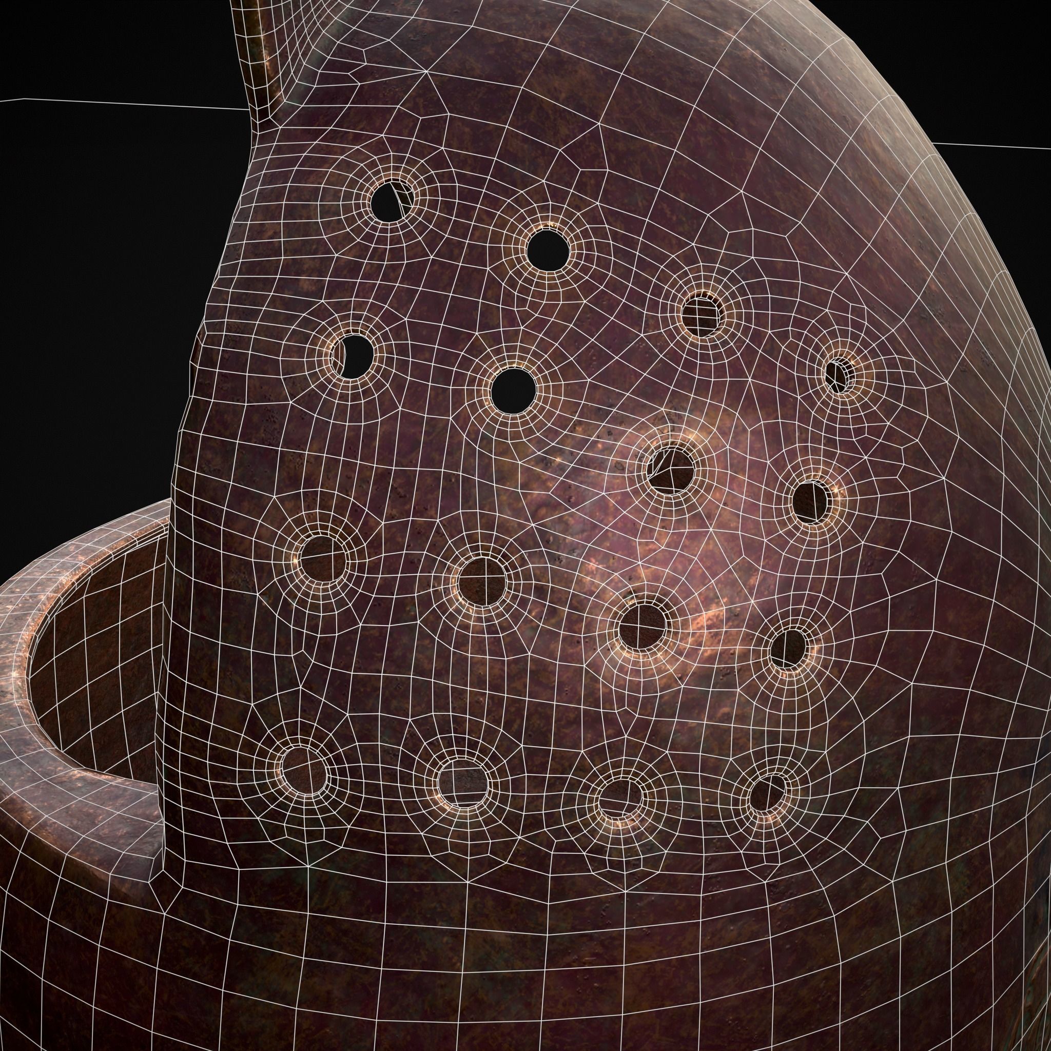 Engraved Metal Perfume Holder Low-poly 3D model_20