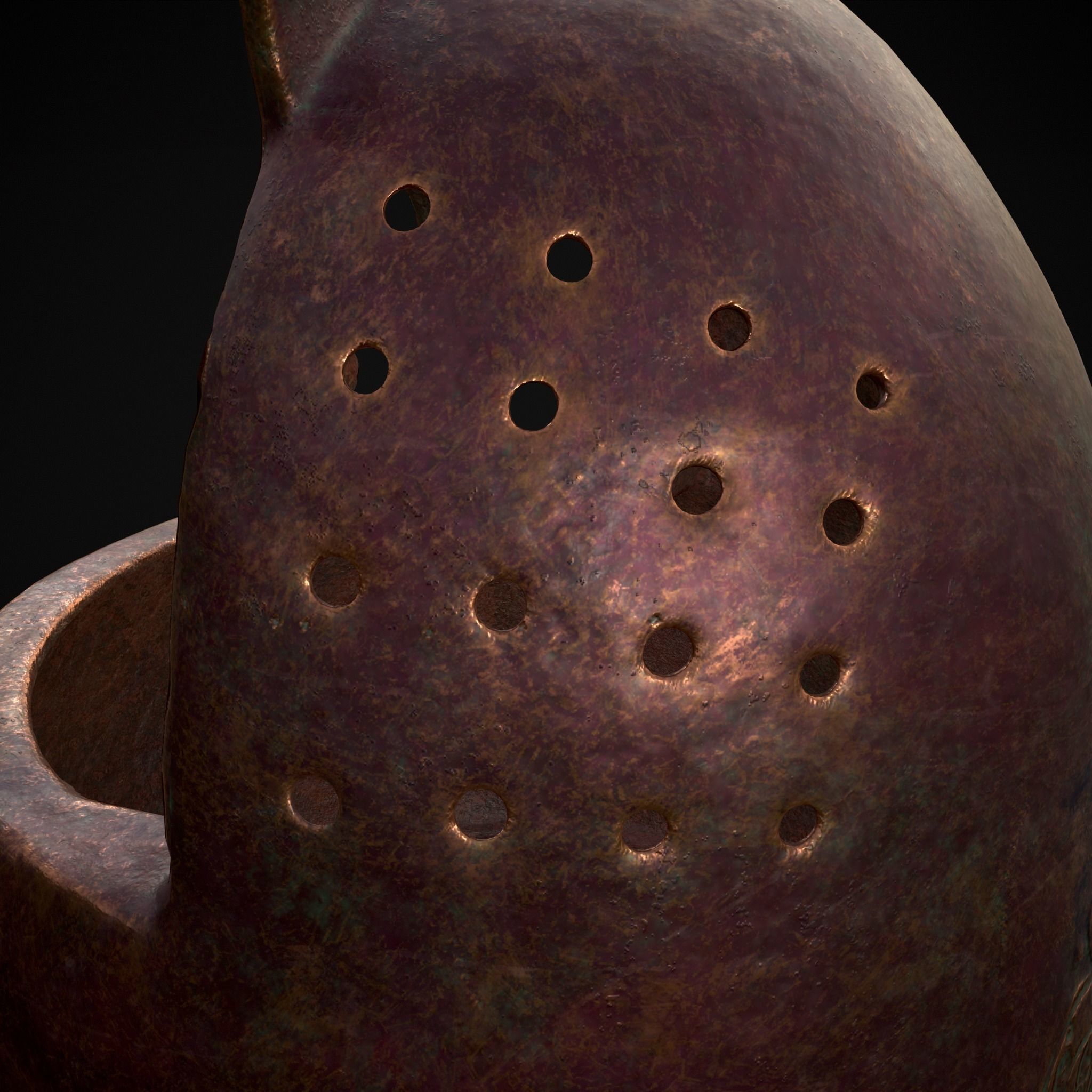 Engraved Metal Perfume Holder Low-poly 3D model_19