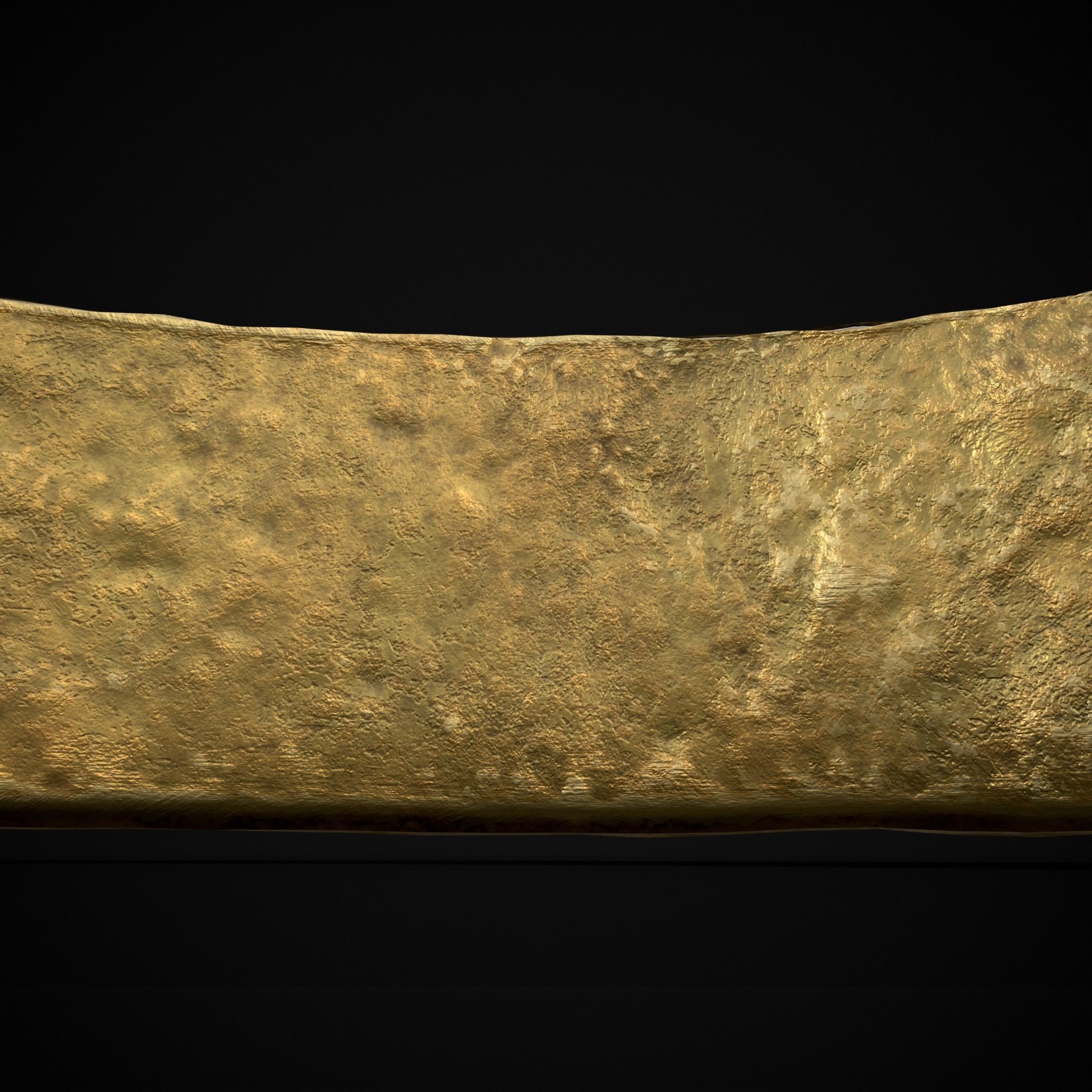 Engraved Medieval Flowers Ring Low-poly 3D model_9