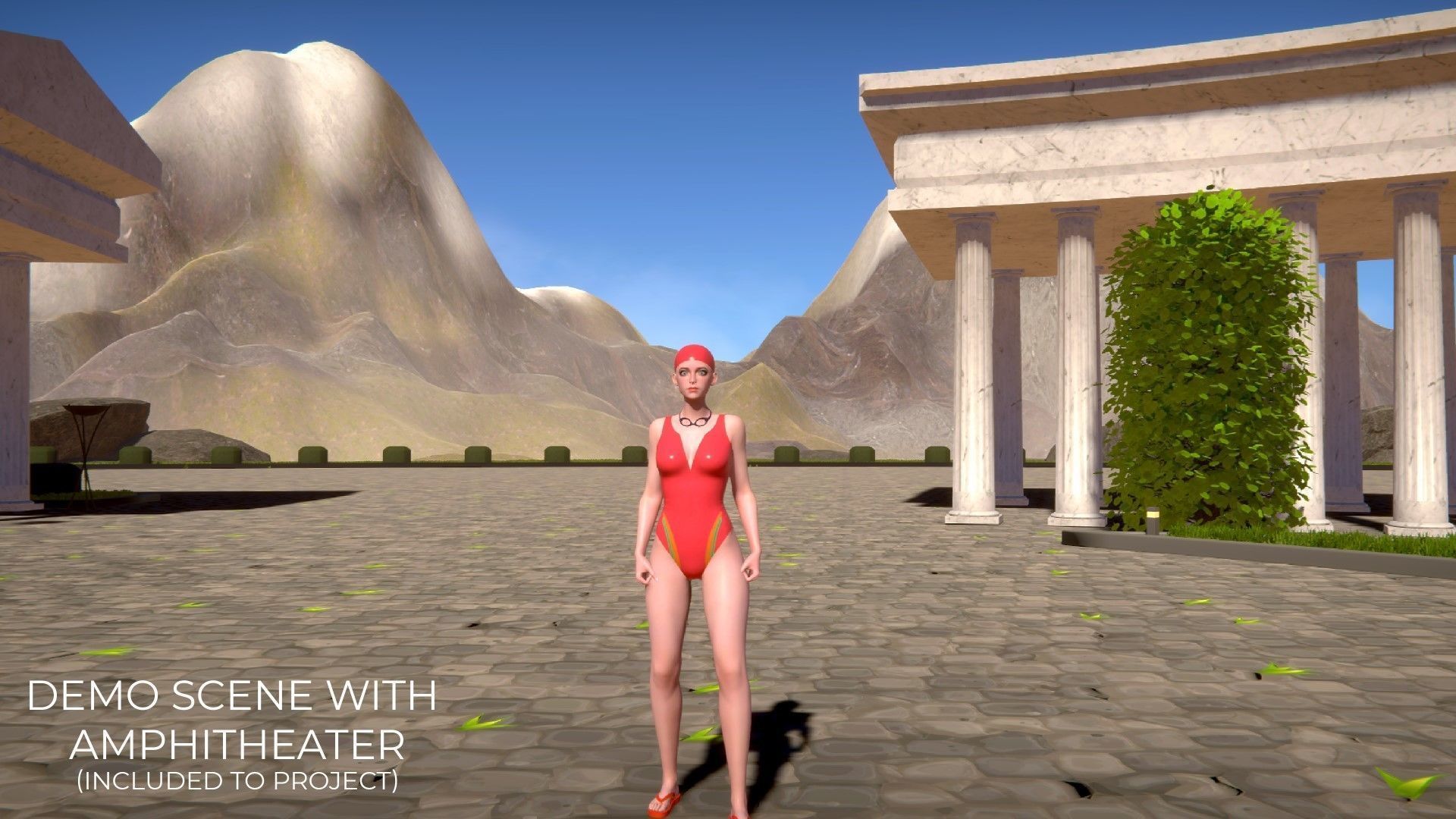 Streetwear Girl 3-12 - School Wear Girls Pack Game-Ready Low-poly 3D model_34