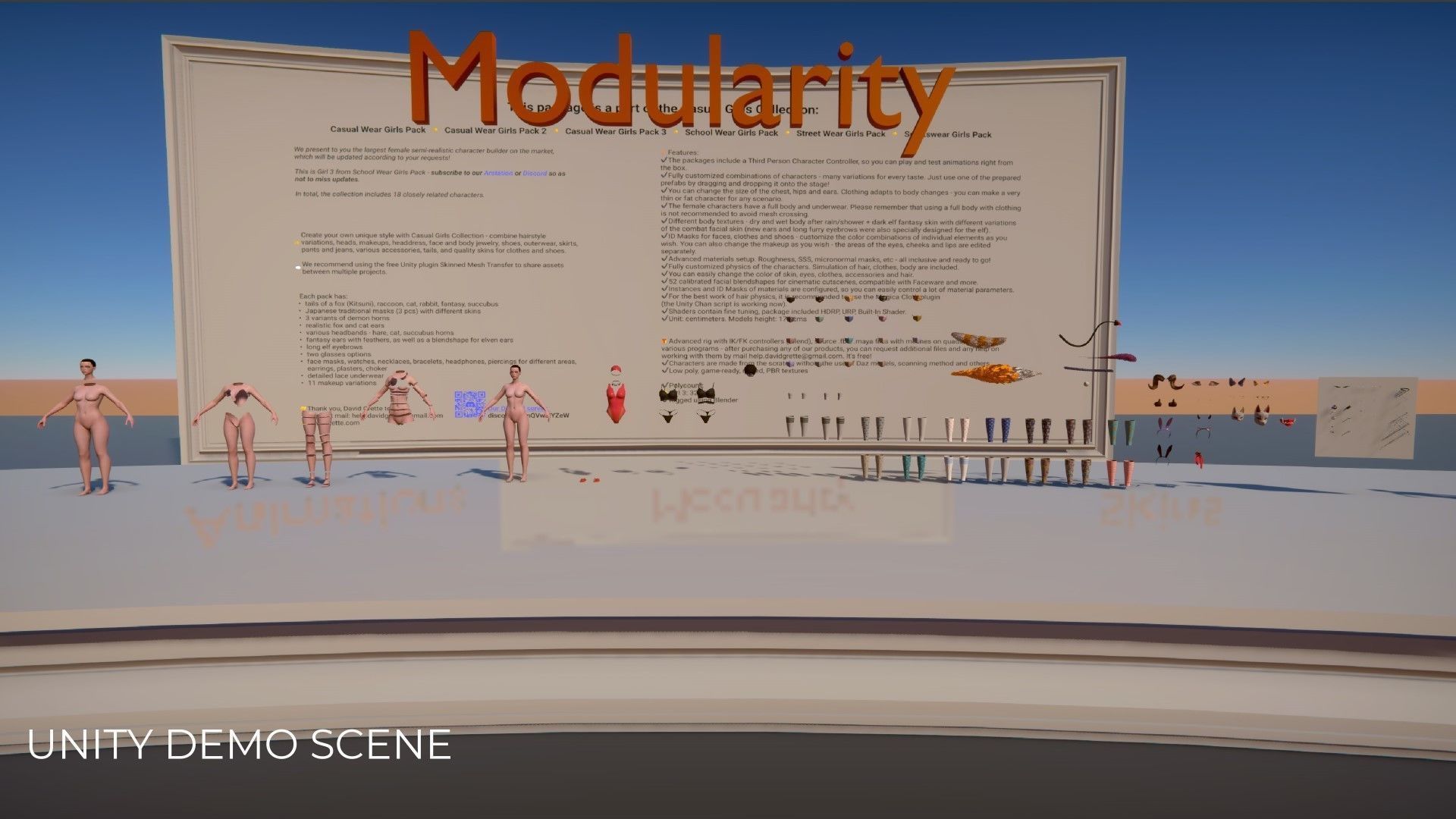 Streetwear Girl 3-12 - School Wear Girls Pack Game-Ready Low-poly 3D model_31