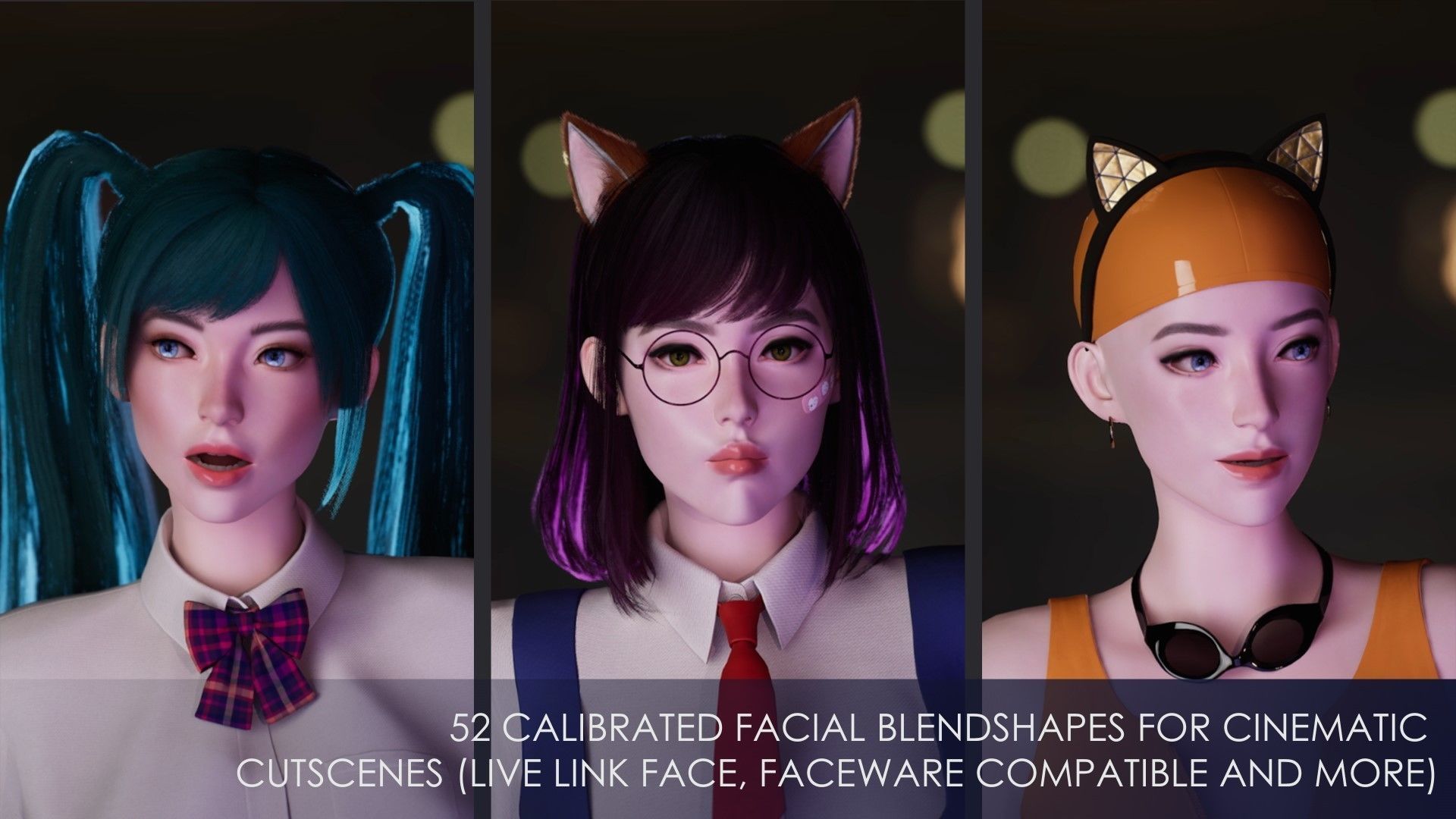 Streetwear Girl 3-12 - School Wear Girls Pack Game-Ready Low-poly 3D model_19