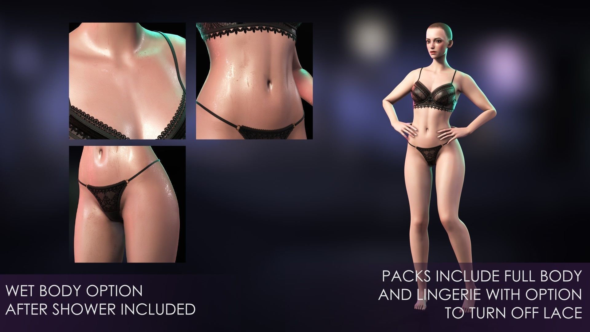 Streetwear Girl 3-12 - School Wear Girls Pack Game-Ready Low-poly 3D model_18