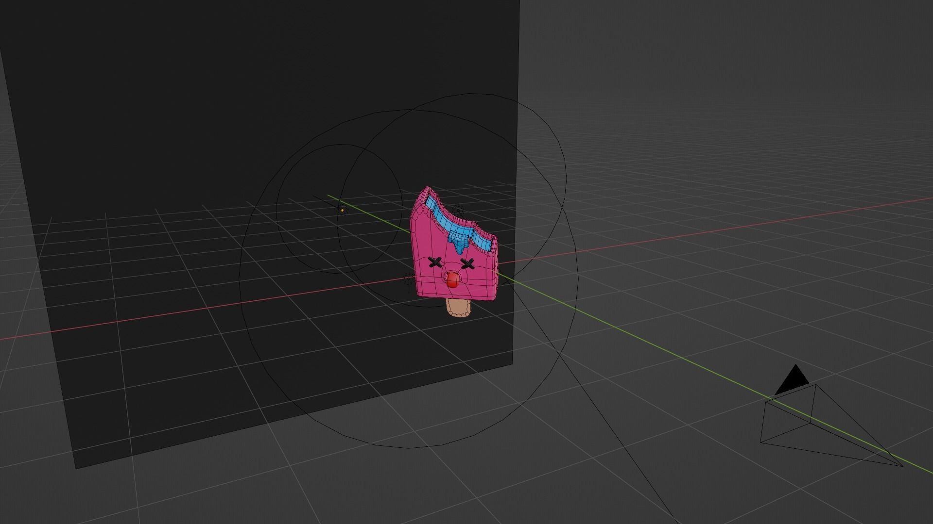 Stylized Melting Ice Cream Popsicle Character Model 3D model_11
