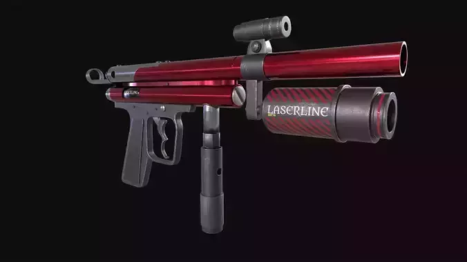 Laser gun 3D model