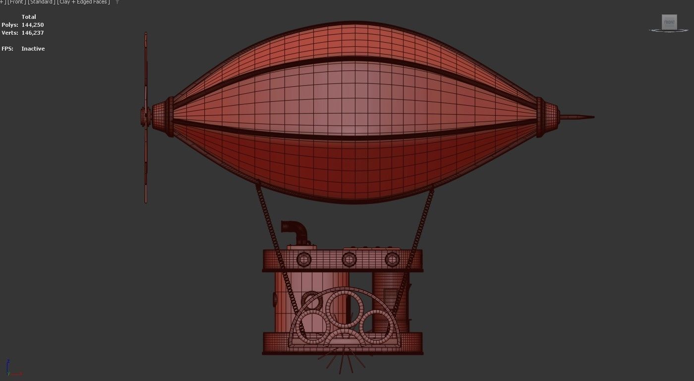 Airship 3D model_7