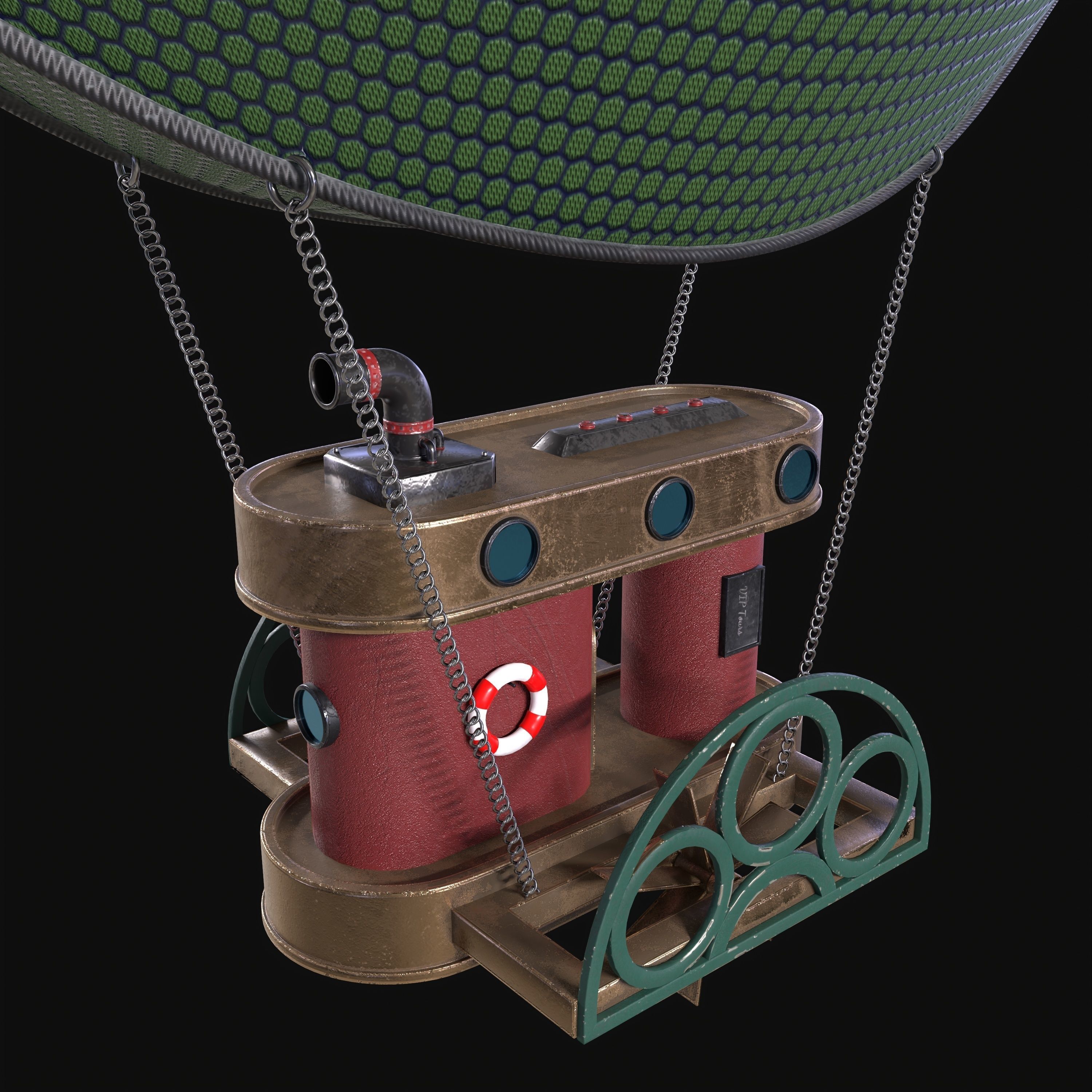 Airship 3D model_2