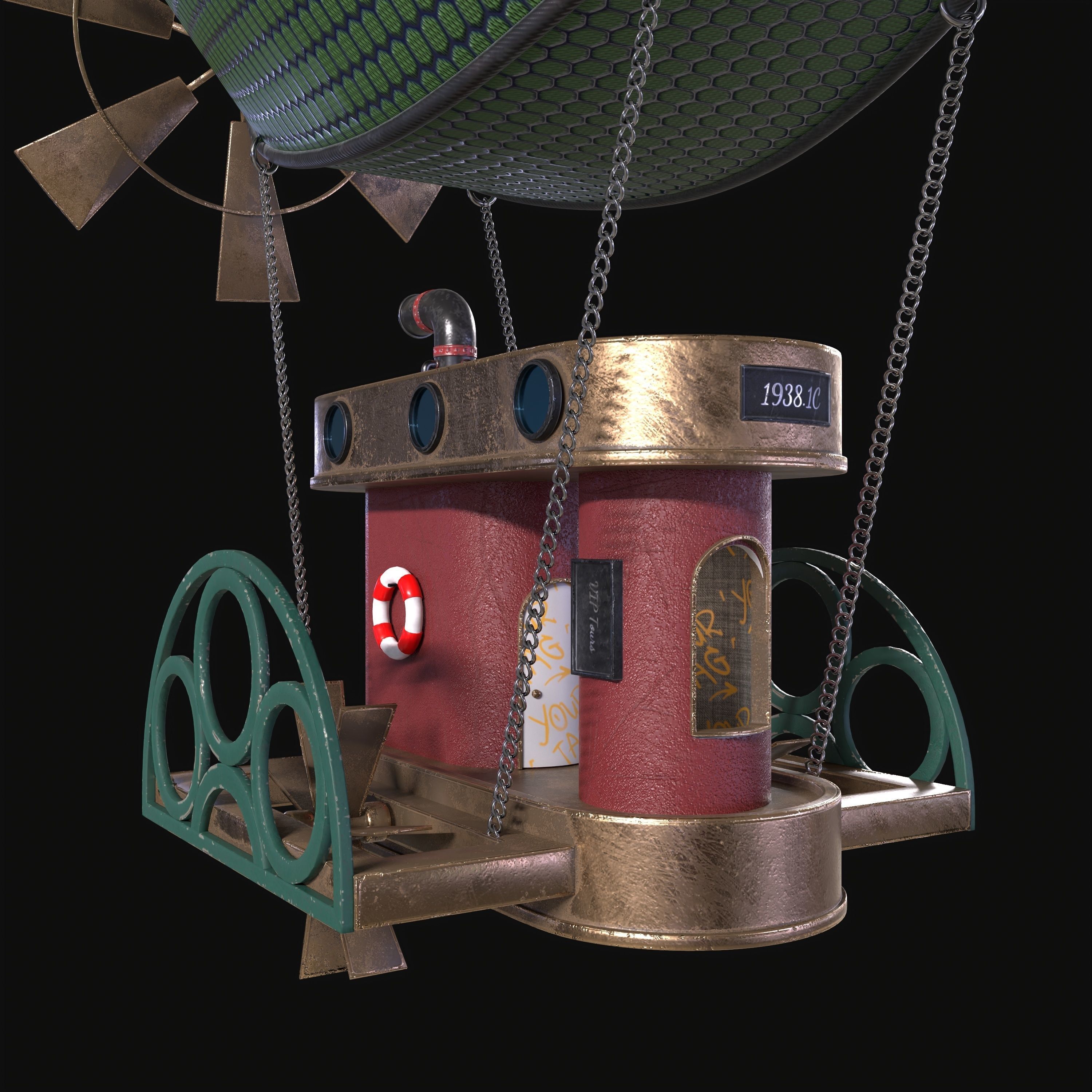 Airship 3D model_1