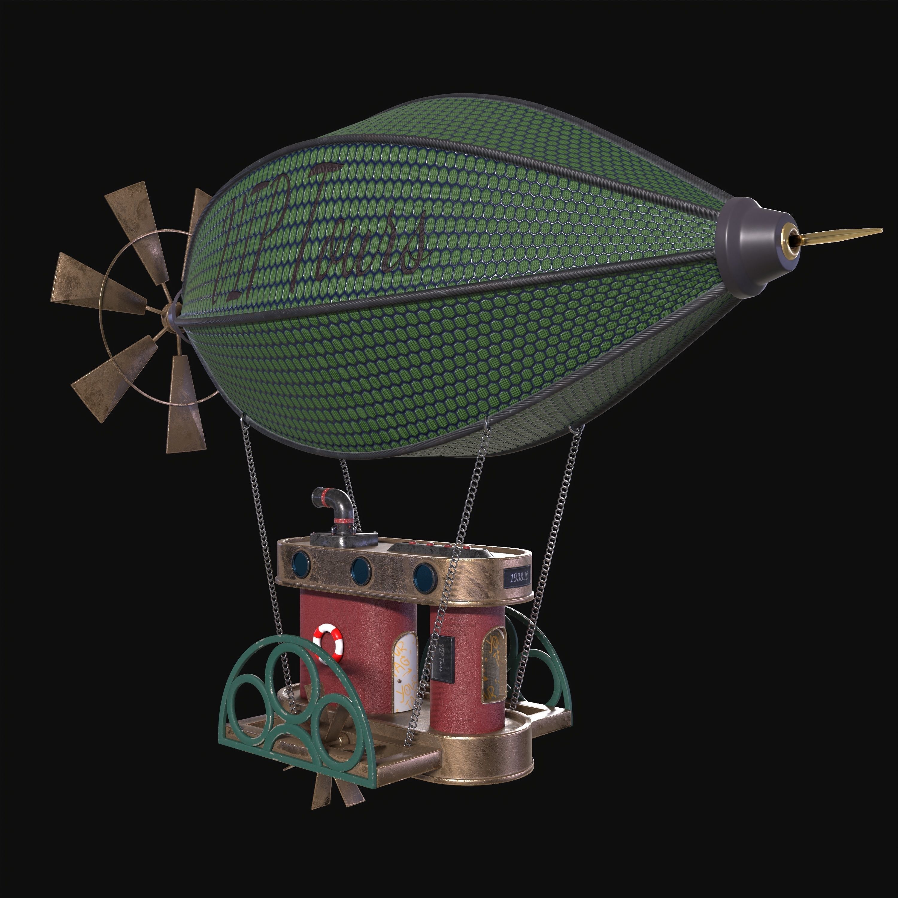 Airship 3D model_6
