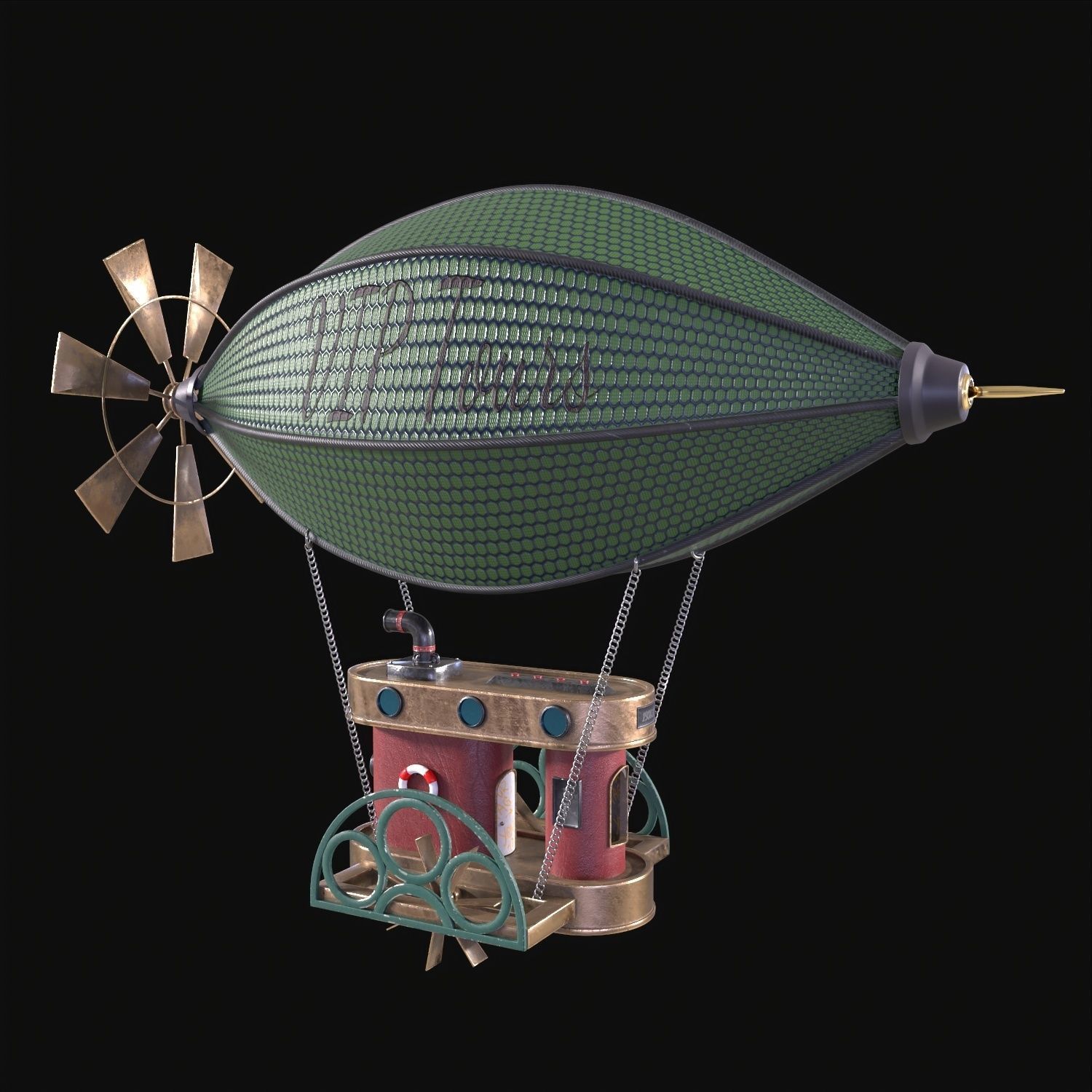 Airship 3D model_5