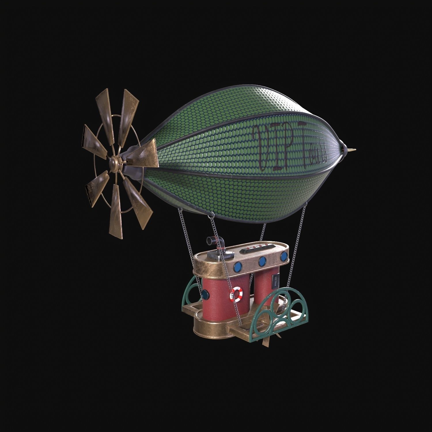 Airship 3D model_3