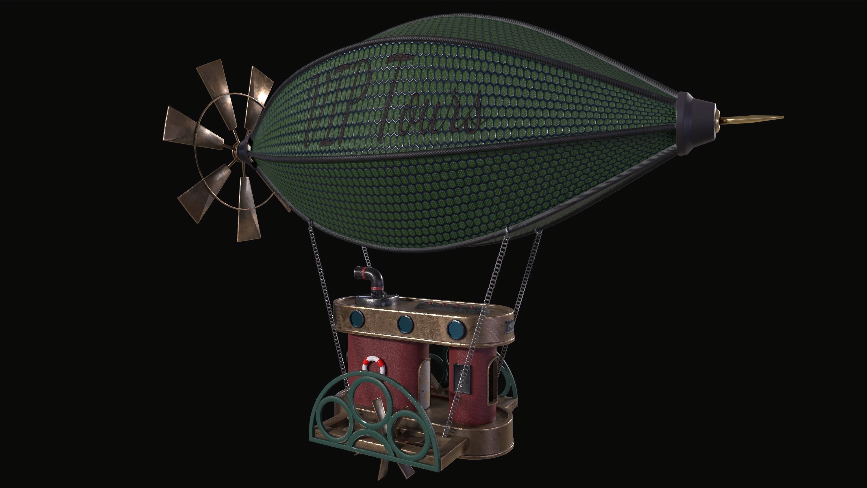 Airship 3D model_10