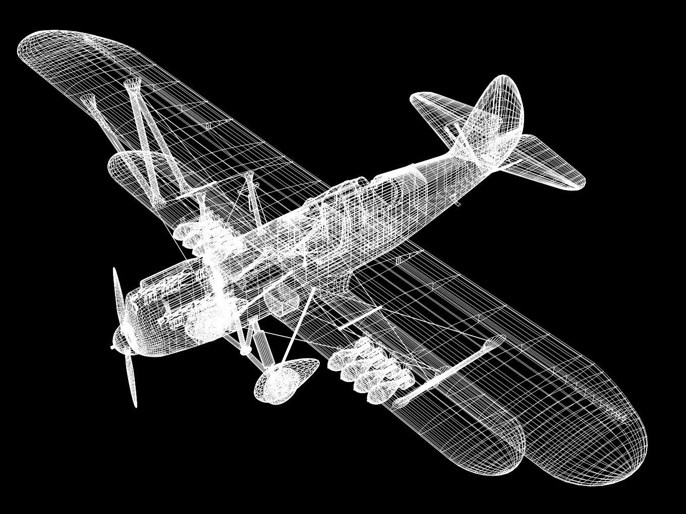 Polikarpov R-Z 3D model_10