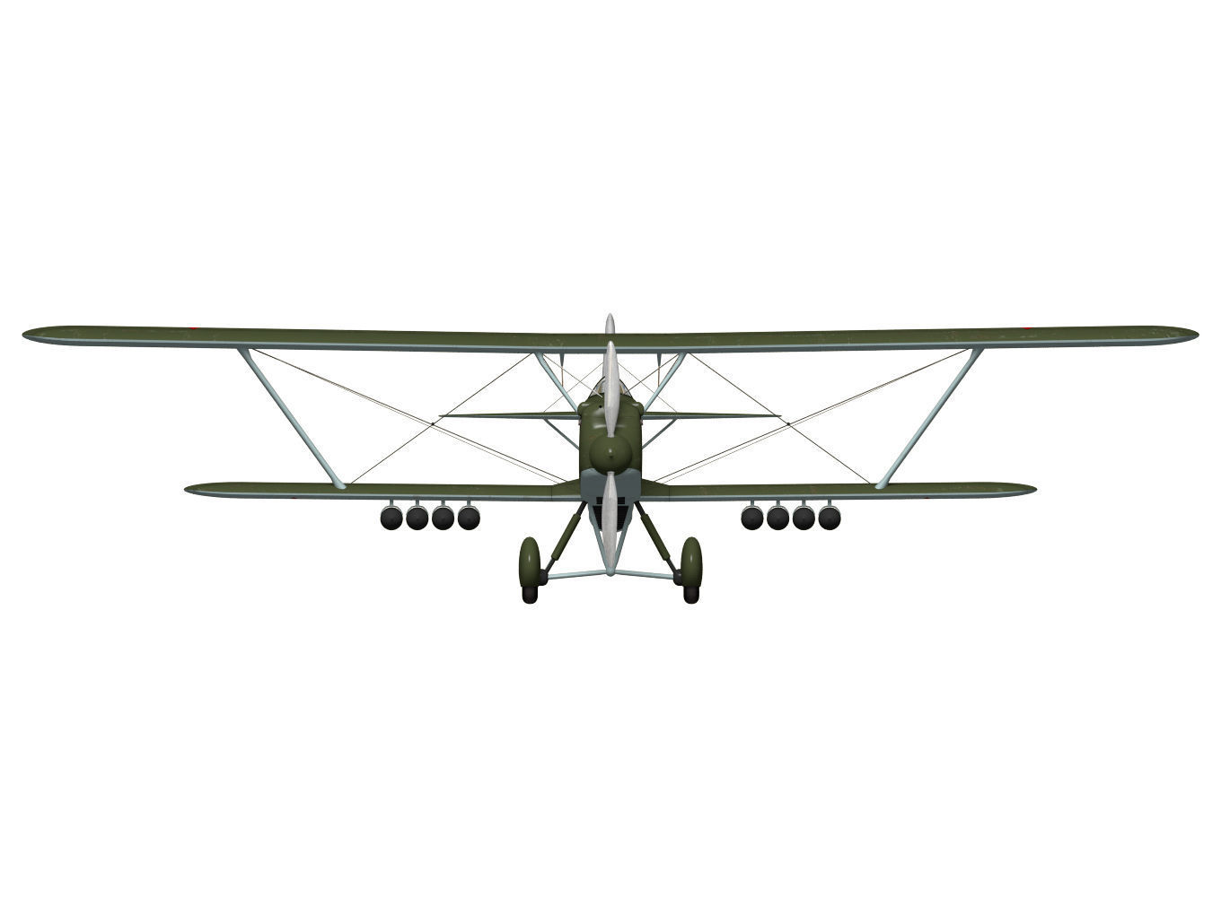 Polikarpov R-Z 3D model_7