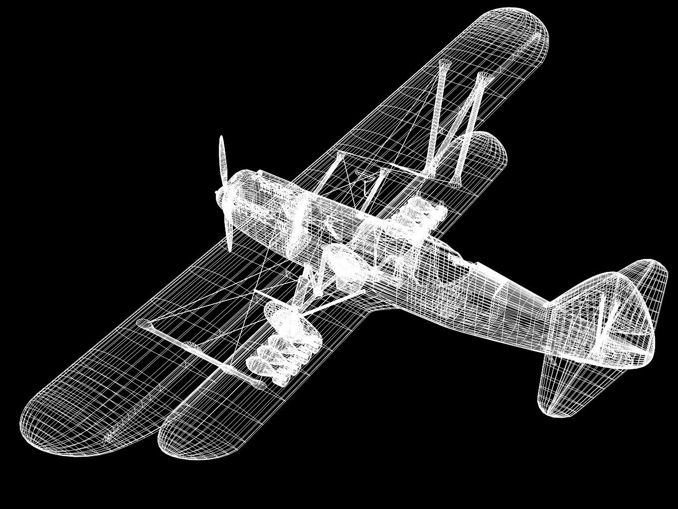Polikarpov R-Z 3D model_11