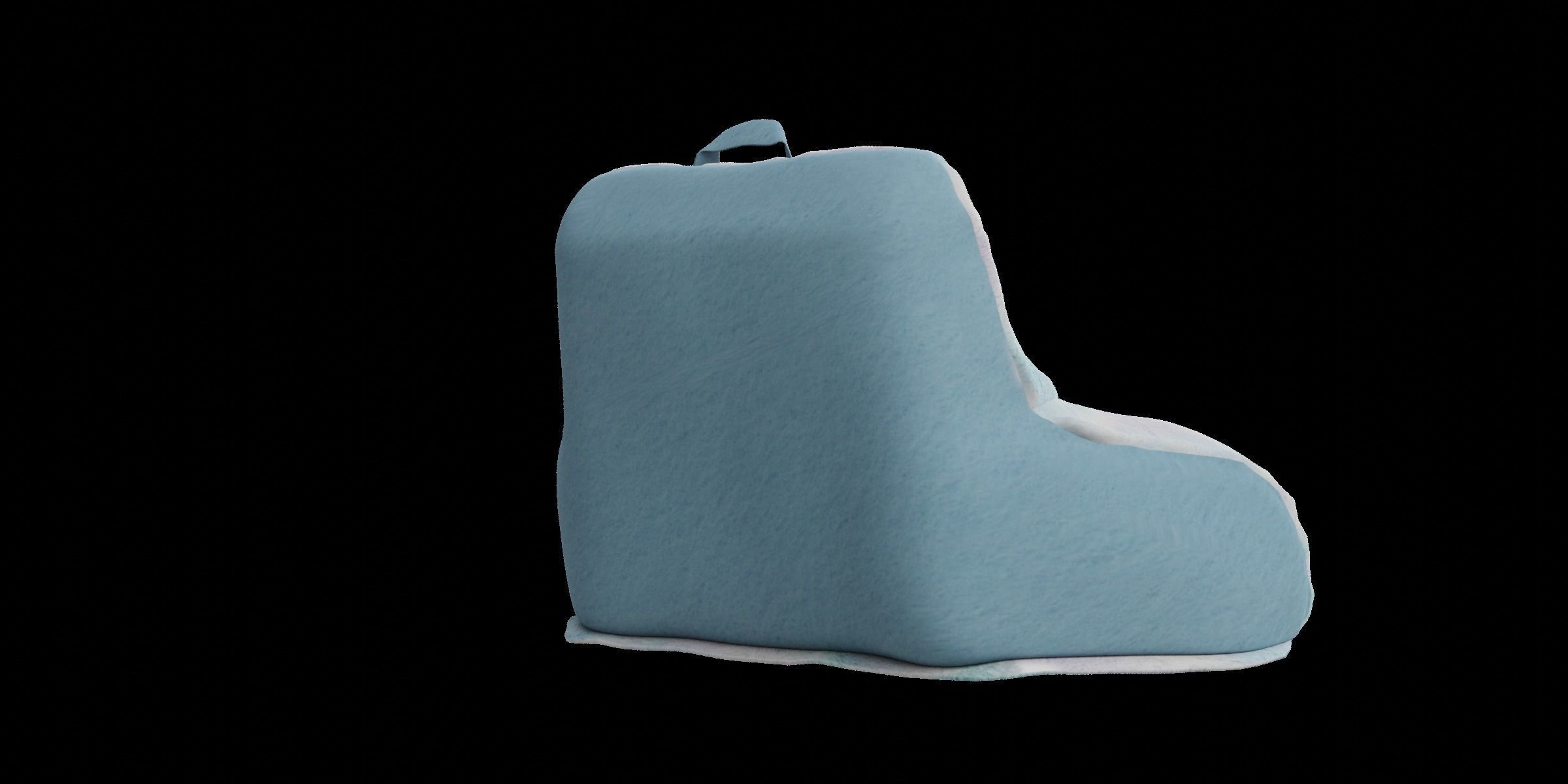 Colorful Backrest Pillow Low-poly 3D model_6