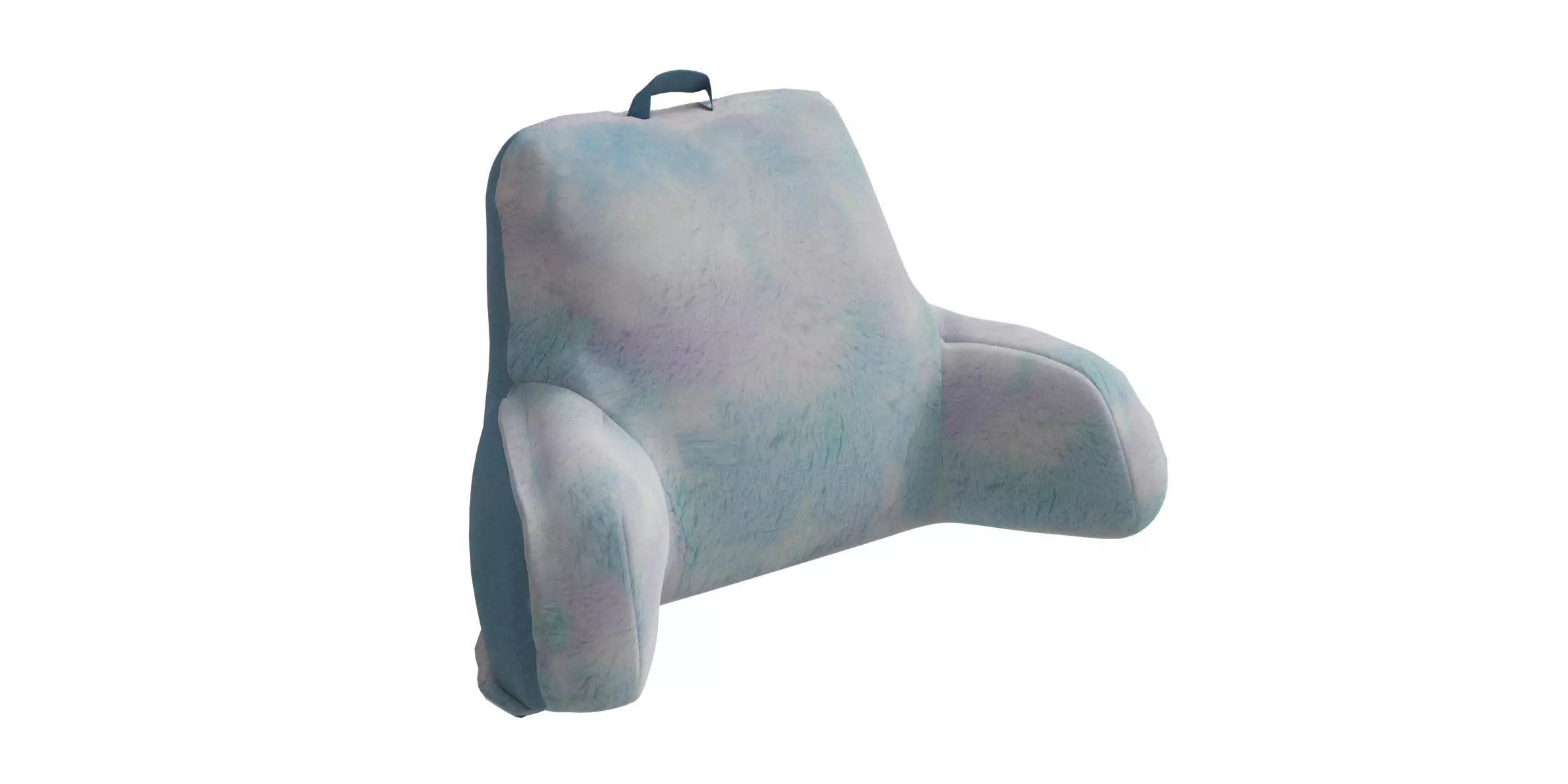 Colorful Backrest Pillow Low-poly 3D model_0