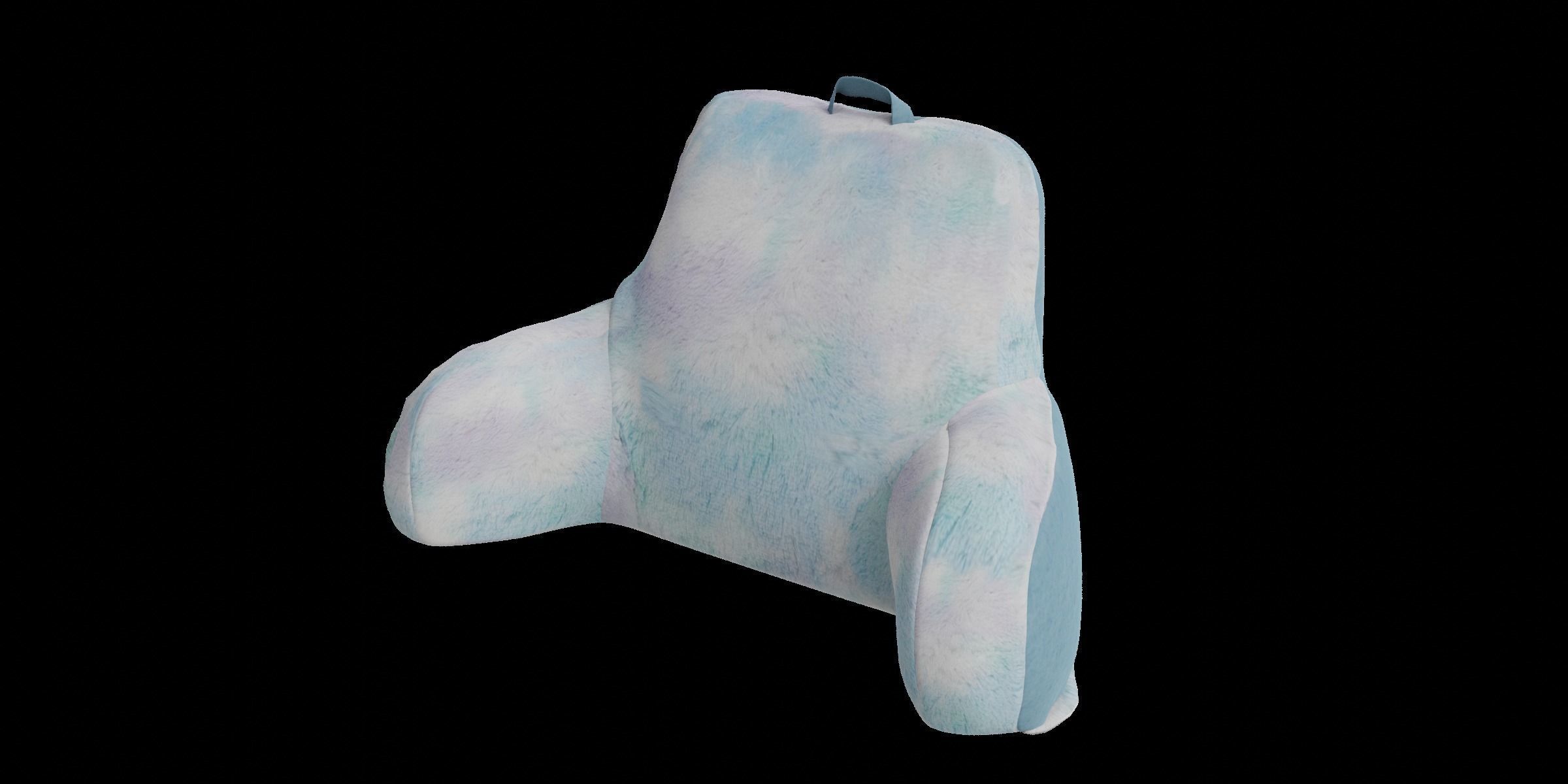 Colorful Backrest Pillow Low-poly 3D model_8