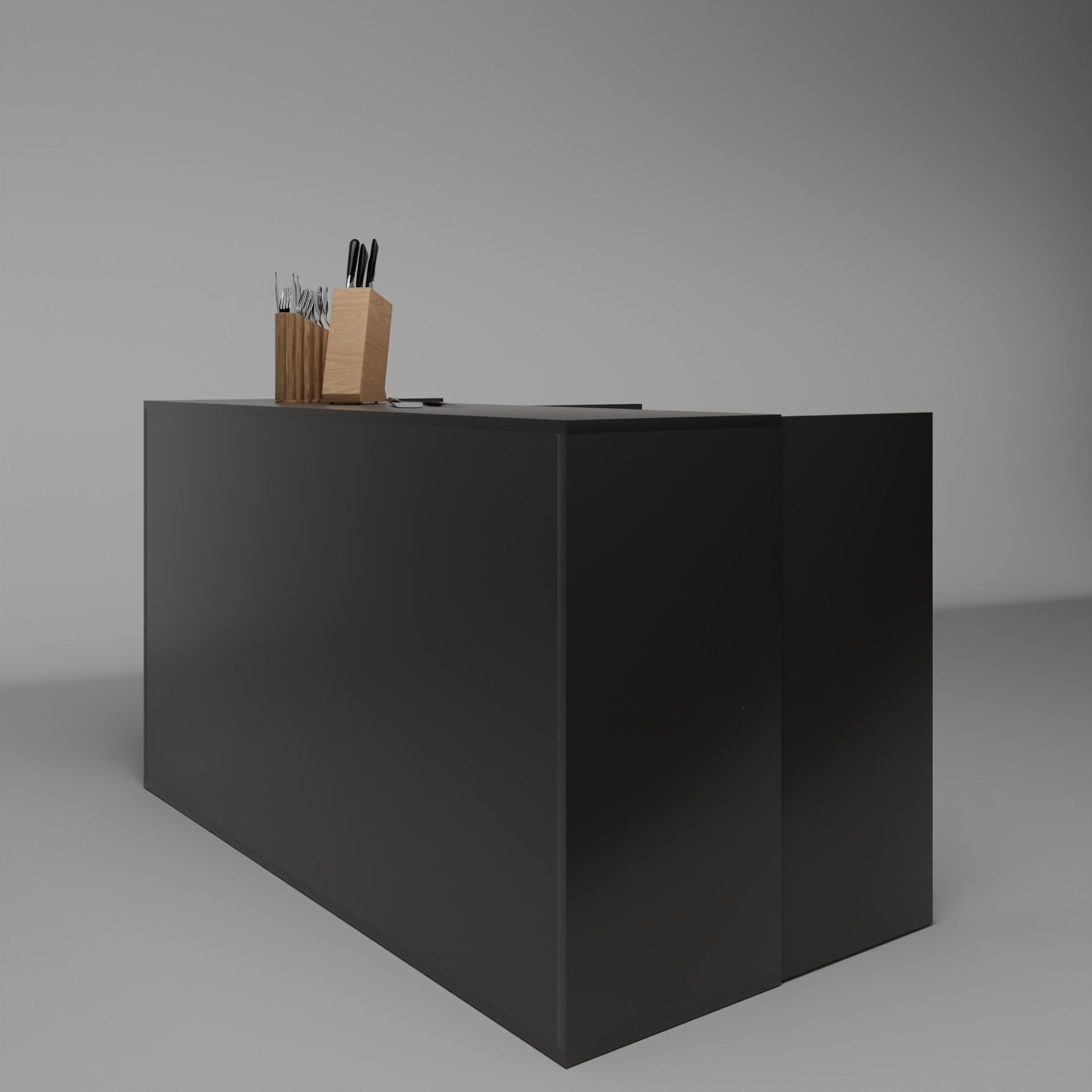 Dream Buffet Counter Low-poly 3D model_7
