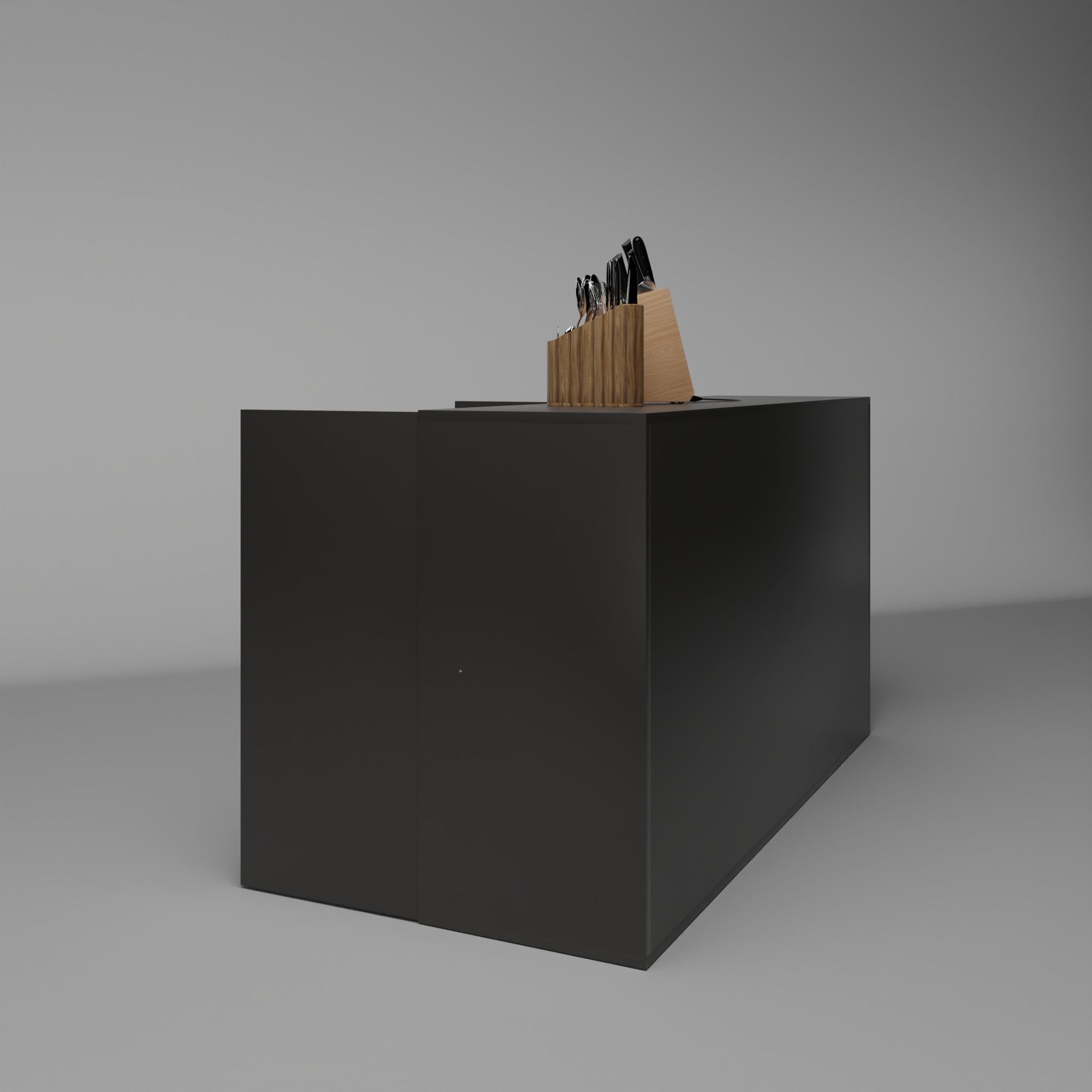 Dream Buffet Counter Low-poly 3D model_5