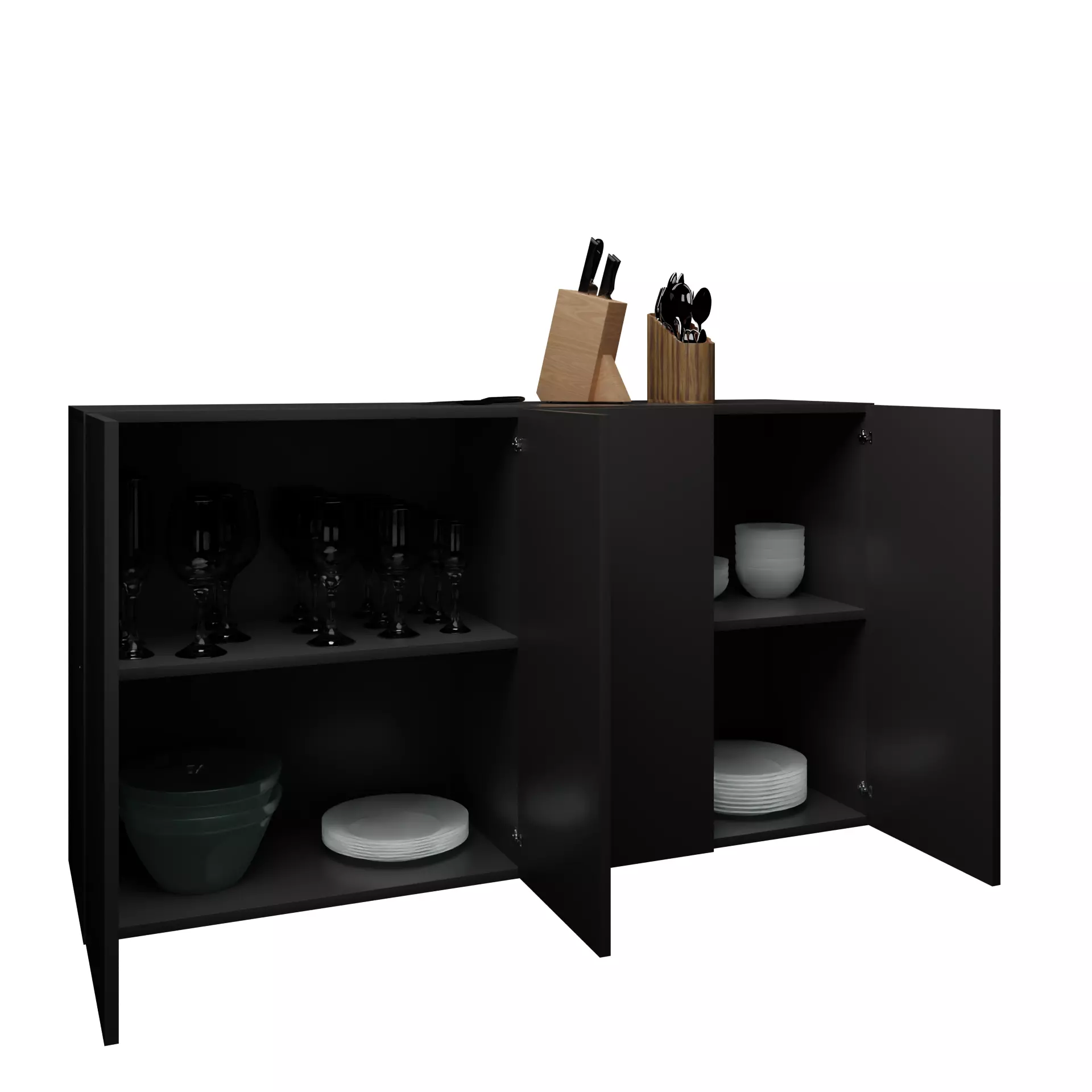 Dream Buffet Counter Low-poly 3D model_0