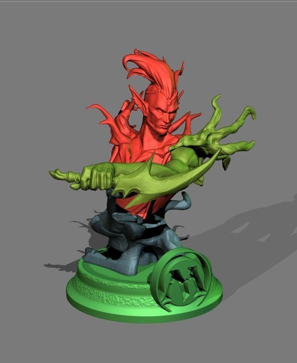 LLanowar Elf Magic The Gathering 3D model 3D printable | CGTrader
