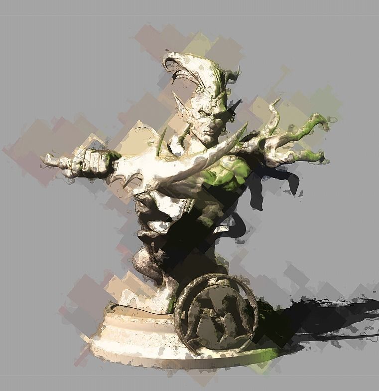 LLanowar Elf Magic The Gathering 3D model 3D printable | CGTrader
