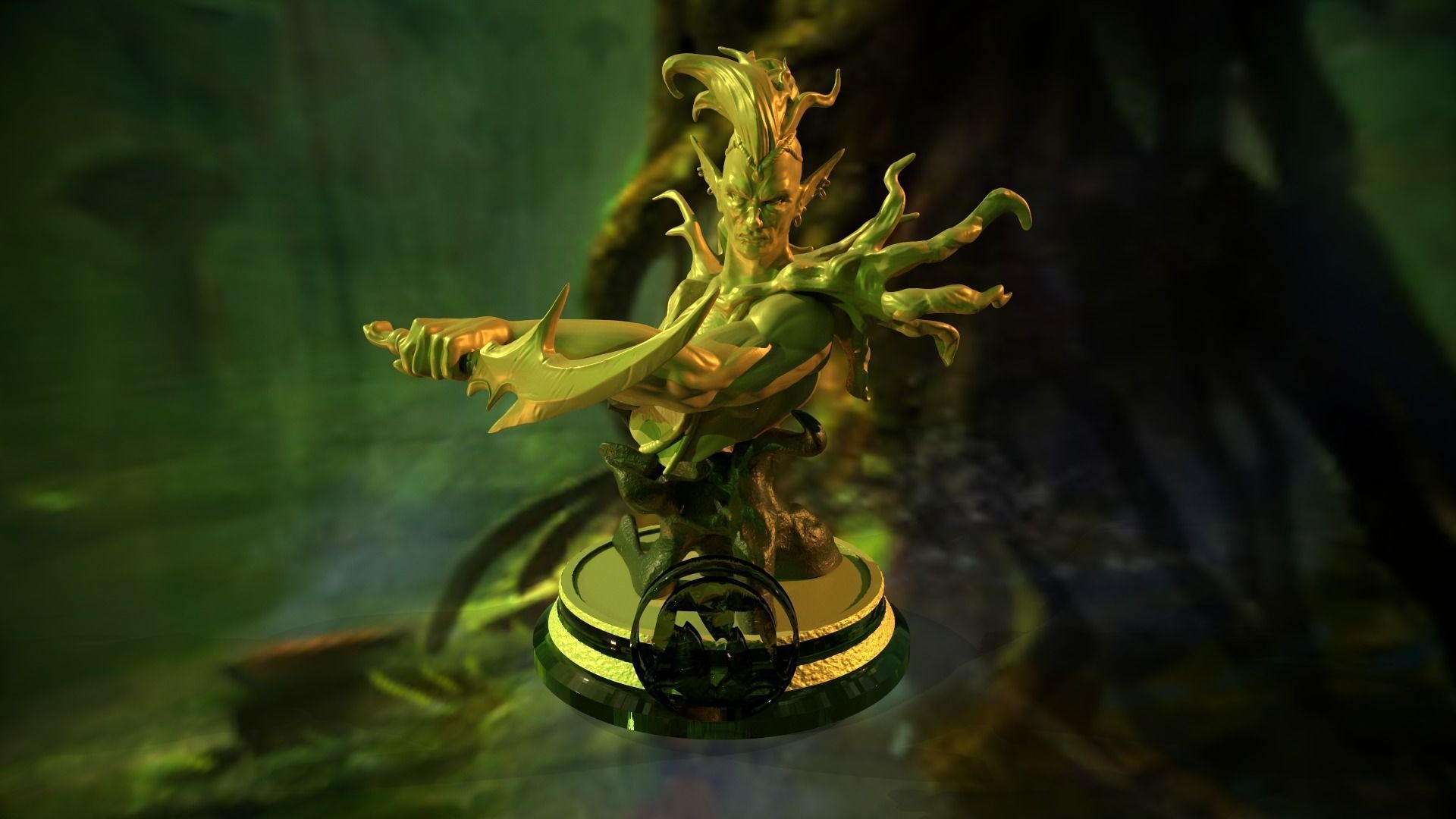 LLanowar Elf Magic The Gathering 3D model 3D printable | CGTrader