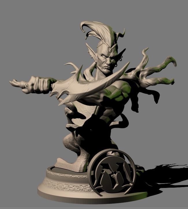 LLanowar Elf Magic The Gathering 3D model 3D printable | CGTrader
