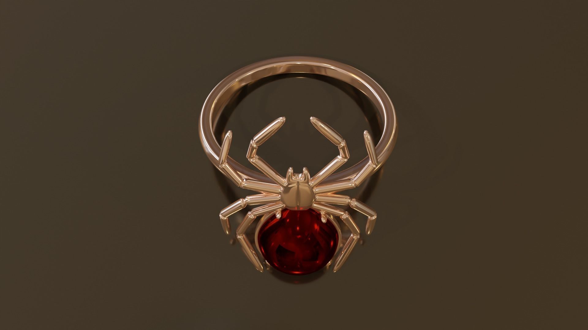 Spider Ring 2 3D print model_4