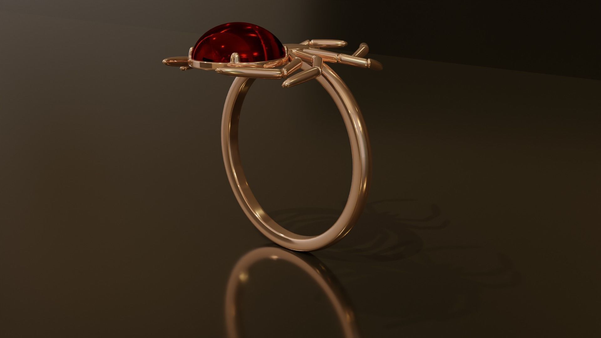 Spider Ring 2 3D print model_3
