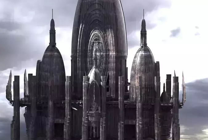 Fantasy Emperor Dark Towers  3D model