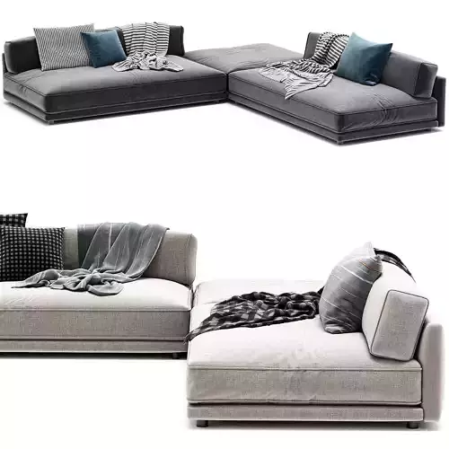 Sunday Small l Sectional Sofa From Blu Dot 3D model