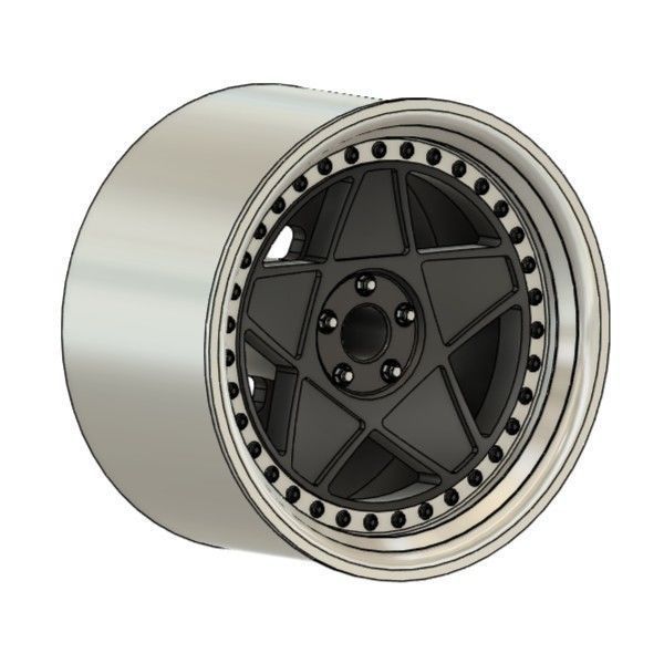 3SDM 3 05 RIMS FOR DIECAST 64 SCALE 3D print model_1