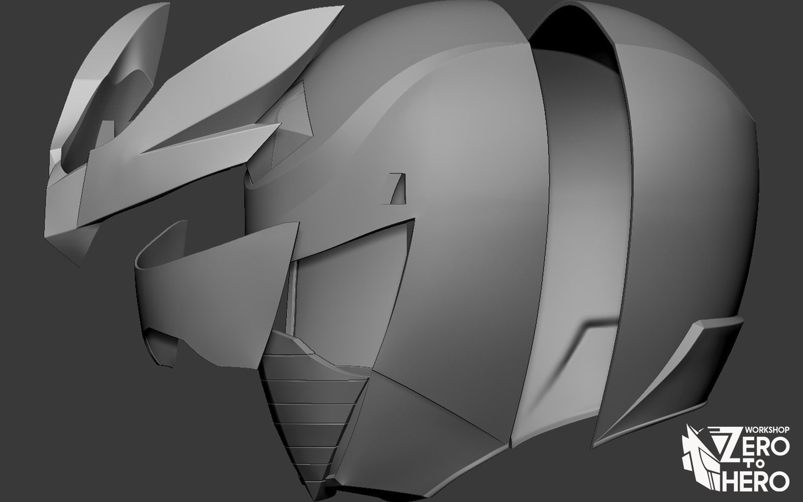 Super Sentai King - Ohger Hachi Helmet 3D print model_2