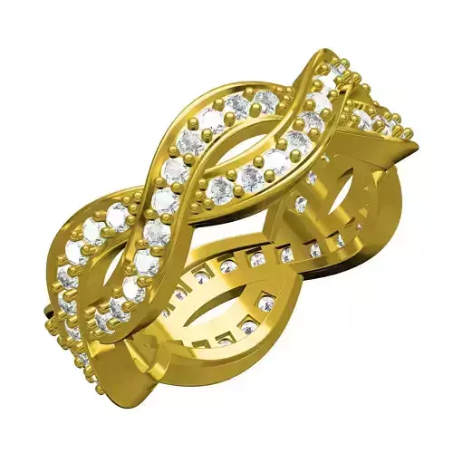 Infinity Diamond Eternity Wedding Band