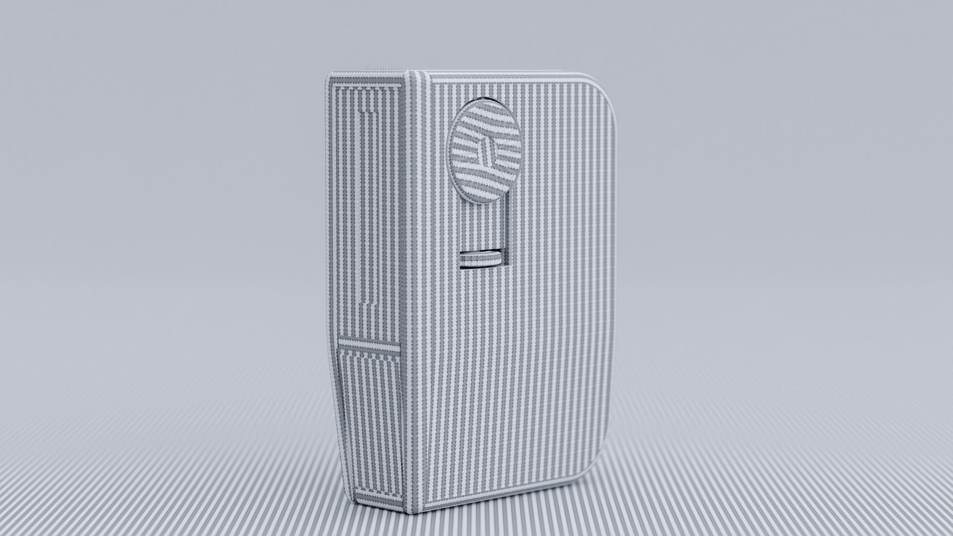 Vintage Panasonic Transmision Radio Low-poly 3D model_9