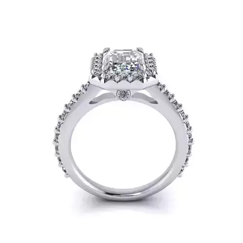 Love Emerald Engagement Ring