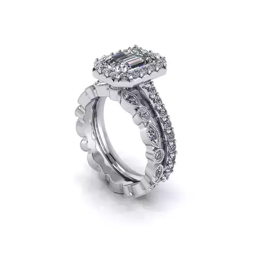 Love Emerald Engagement Ring