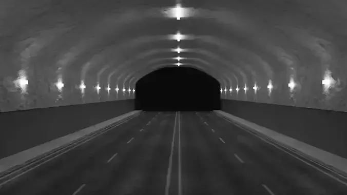 Tunnel low poly model